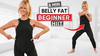 8Minute Standing Abs Lower Belly Fat Workout  BEGINNER [upl. by Vergil529]