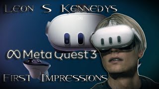 Leon S Kennedys First Impressions on Meta Quest 3 [upl. by Ailliw256]