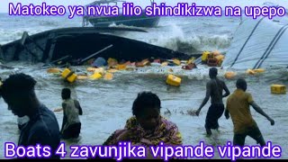 Mda huu5 novmatokeo ya mvua ilioshindikizwa na upepo mjin baraka boti 4 zavunjika [upl. by Ateuqram279]