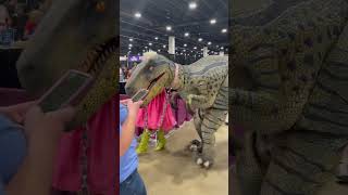 Just Barbie walking her raptor at Denver Fan Expo 2024 [upl. by Nam]