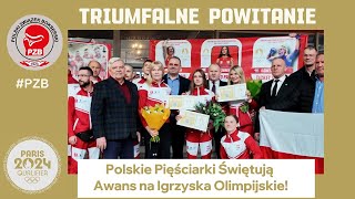 Triumfalne Powitanie Polskie Pięściarki Świętują Awans na Igrzyska Olimpijskie [upl. by Berlyn830]