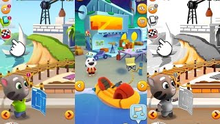 Talking Tom Gold Run VS Talking Tom Jetski  Gameplay Android [upl. by Yliab822]