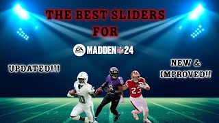 These are the most REALISTIC sliders for Madden 24 Updated [upl. by Yobybab439]