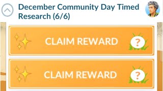 December Community Day Timed Research task in Pokemon go [upl. by Farlee]