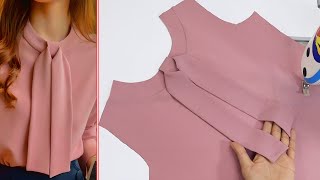 🌺 The best to sewing tips and tricks for this womens collar are here ✅️ sewing for beginners [upl. by Llehsad717]