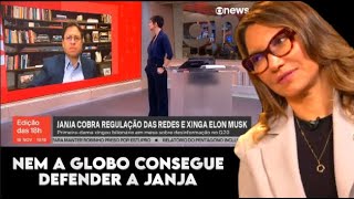 NEM A GLOBO CONSEGUE DEFENDER A JANJA DESSA VEZ VEM VER O QUE ACONTECEU [upl. by Comyns]