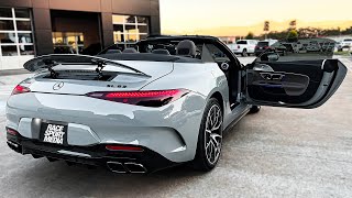 2023 Mercedes AMG SL 63 Walkaround Review  Exhaust Sound amp Launch Acceleration [upl. by Lenej]