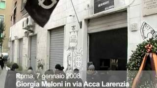 Roma Giorgia Meloni in via Acca Larenzia [upl. by Sayers]