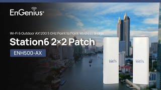 WiFi 6 Outdoor Point to Point Wireless Bridge ENH500AX  EnGenius [upl. by Anairt]