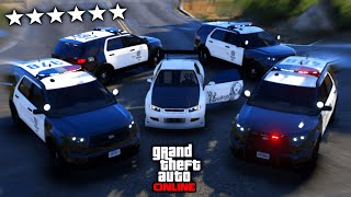 La POLICIA me INTENTA CAPTURAR pero NO PUEDEN 😈 GTA5 RP [upl. by Yennor]