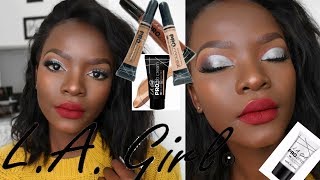 LA GIRL DRUGSTORE AFFORDABLE ONE BRAND MAKEUP TUTORIAL [upl. by Marie-Jeanne]