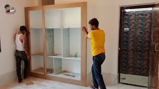 अलमारी कैसे बनाएं  how to make a wardrobe  almari banane ka tarika  wardrobe making process [upl. by Ettennyl923]