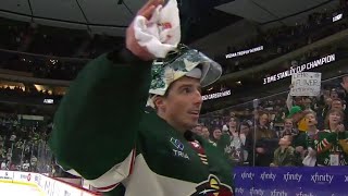 MarcAndre Fleury reacts after magical night vs Pittsburgh [upl. by Annahahs]