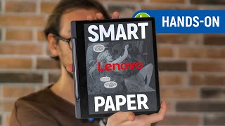 LENOVO SMART PAPER desafia KINDLE com jeitão de TABLET e CANETA STYLUS  HandsOn [upl. by Jepson]