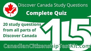 Canadian Citizenship Test 2023 Part 110 [upl. by Naenej]