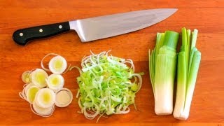 HowTo Clean and Cut Leeks [upl. by Pippo]