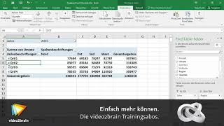 Excel 2016  PivotTabelle nach Quartal gruppieren [upl. by Amat]