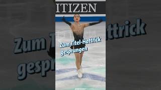 Kaori Sakamoto springt zum TitelHattrick im Eiskunstlauf l Sportschau shorts [upl. by Frank]