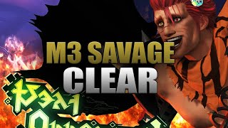 【FFXIV】 AAC Lightheavyweight Tier M3 Savage First Clear  Gunbreaker PoV [upl. by Eecrad]