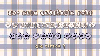 80 cute aesthetic font rekomendation  dafontcom  font pack [upl. by Clarissa]