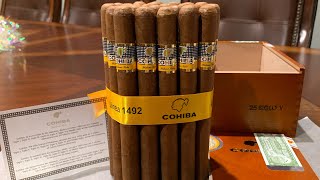 Cuban Cigar Cohiba Siglo V Unboxing Box of 25 [upl. by Lipski]