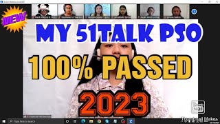 My 51Talk PSO NEW  100 PASSED ESL 2023 [upl. by Reivaj]