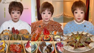 Seafood 27 Eat big Shrimp 🍤🦐🍤🦐mukbang chicken seafood eating dinner [upl. by Notse]