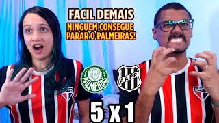 REACT PALMEIRAS 5 X 1 PONTE PRETA  GOLEADA E HAT TRICK PALMEIRAS JOGA FACIL DEMAIS [upl. by Notgnirrac]