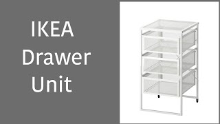 IKEA Lennart Drawer UnitUnboxingAssemblyWhite Mesh [upl. by Aicina]