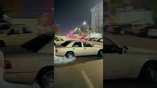 Mercedes Benz W124 🐺mercedesbenz mersedesbenz drift drifting car videos burnout reels rec [upl. by Ivie]