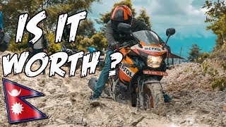 CBR 250r Ownership amp Maintenance Review NEPAL [upl. by Yrebmik]