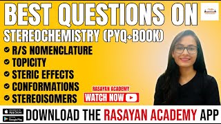 BEST QUESTIONS ON STEREOCHEMISTRY  CSIR UGC NET  GATE  CHEMICAL SCIENCE [upl. by Anyal]