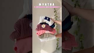 Affordable winter finds under budget myntra myntrasweaters myntrawinterwearhaul [upl. by Della710]