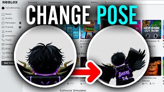 How To Pose In Roblox Profile Picture  Make Emote In Roblox Profile [upl. by Dorion470]