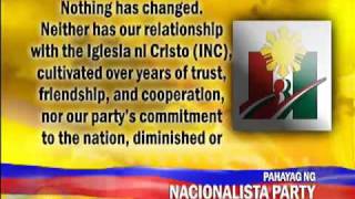 Erap sad but respects INCs nod of NoyMar [upl. by Gambell524]