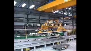 AVERMANN Palettenumlaufanlage mit Schalungsroboter  Pallet circulation system with shuttering robot [upl. by Dalila]