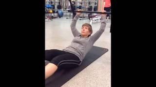 Queenax Pilates CoreBurner Overhead Press [upl. by Oicram]