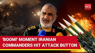 Burn Israel 1st Footage Of Iran Army amp IRGC Chiefs Hitting Attack Button After Khameneis Orders [upl. by Tsenre]