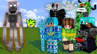 SCP096 vs GASTER HEROBRINE ORIGIN KING ULTRA CREEPER TITAN and CHARA  MCPE [upl. by Trebmer]