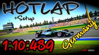 F1 2018 Germany HotlapSetup 110489 [upl. by Sollows]