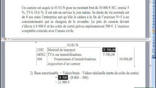 184 Amortissements Application 1 [upl. by Kurman742]