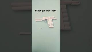 Paper gun that shoot craft shorts youtubeshorts trendingshorts [upl. by Ydissac749]