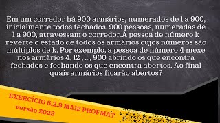 MA12 Cap6 exercício 628 versão 2023 mestrado profmat [upl. by Itsud324]