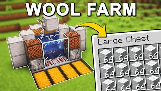 Most EFFICIENT Wool Farm in Minecraft 121 Tutorial [upl. by Lynn]