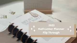 2022 HalfLetter Setup  Flip Through  Catchall Planner [upl. by Ailey]