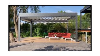 louvered pergola with zip screen step by step guide [upl. by Ahsaele814]