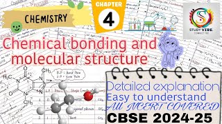 Class 11 Chemistry Chapter 4 Chemical bonding and molecular structure Detailed notes 20242025🔥🔥 [upl. by Shields]