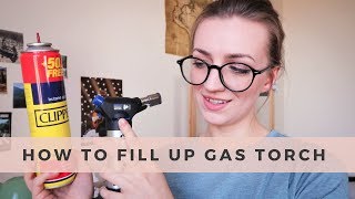 Learn silversmithing HOW TO FILL A BUTANE TORCH WITH GAS Silversmithing for beginners [upl. by Missy]