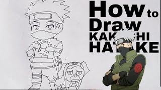 How To Draw Kakashi Hatake Kid Version  Step by Step [upl. by Adnamra234]