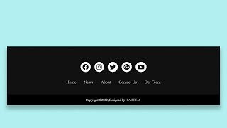 How To Add Footer in Html Website [upl. by Anirdnaxela]